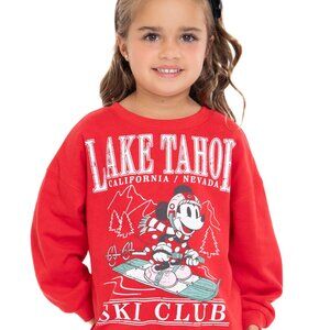 Minnie Mouse Toddler Girls Holiday Crewneck Sweatshirt, Sizes 12M-5T